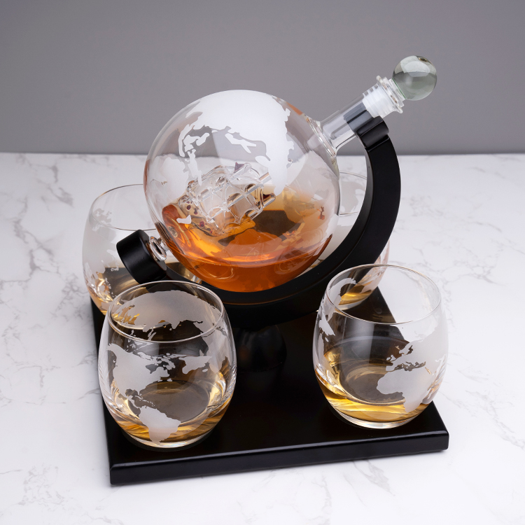Decanter Globe Set - مصنع بيع مخصص 850ML جودة عالية