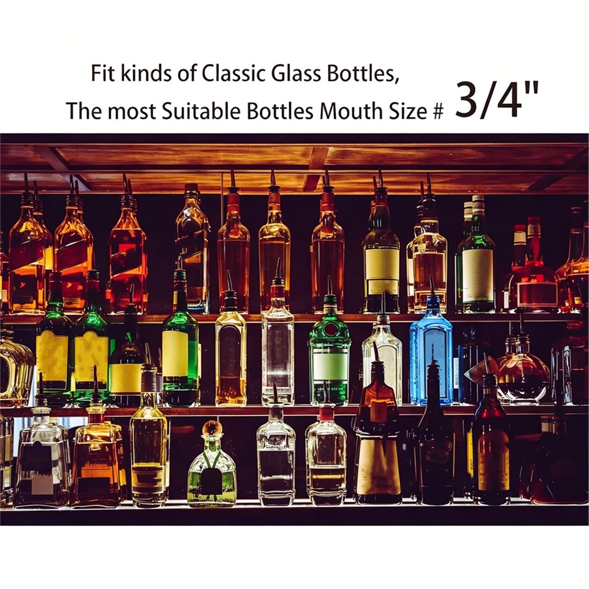 Speed Pourer Cap - جديد 2026، 24 قطعة من فوهات