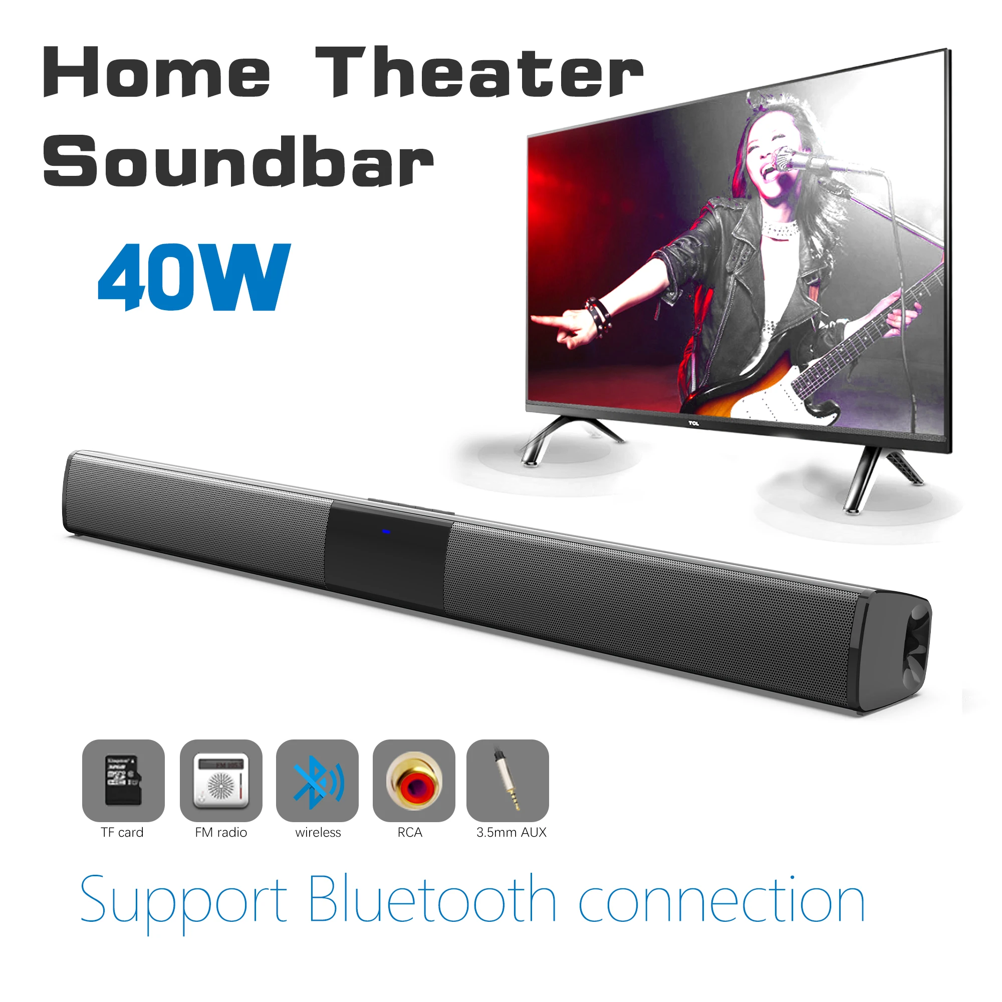 Home Bar And Theater - 40 واط عالية الطاقة مكبرات الصوت