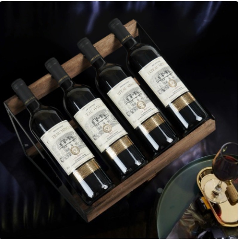 رف خشبي للنبيذ للبار المنزلي،  - مراجعة Home Bar Stand وسعره