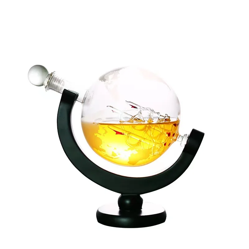 مجموعة زجاج الويسكي كريستال غل - مراجعة Decanter Globe Set وسعره