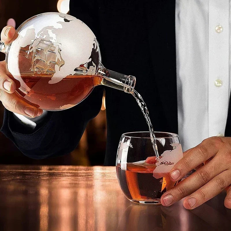 مجموعة إناء كرة أرضية إبداعية  - مراجعة Decanter Globe Set وسعره