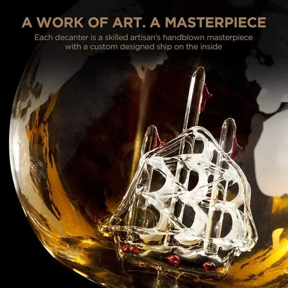 NANCIHUI-مصفق زجاجي إبداعي ، ز - مراجعة Decanter Globe Set وسعره