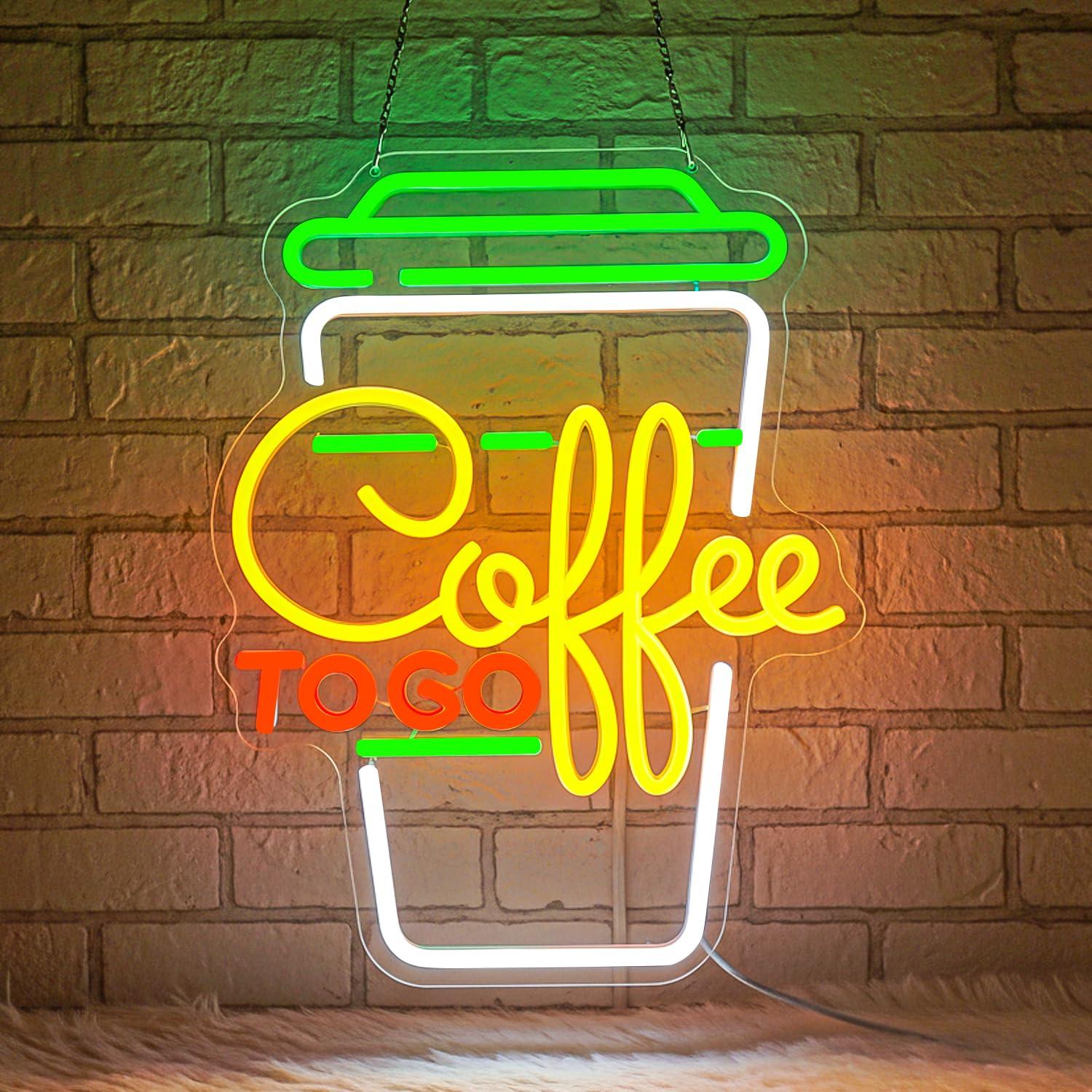 لافتة نيون للقهوة بإضاءة LED ق - مراجعة Home Bar Signs وسعره