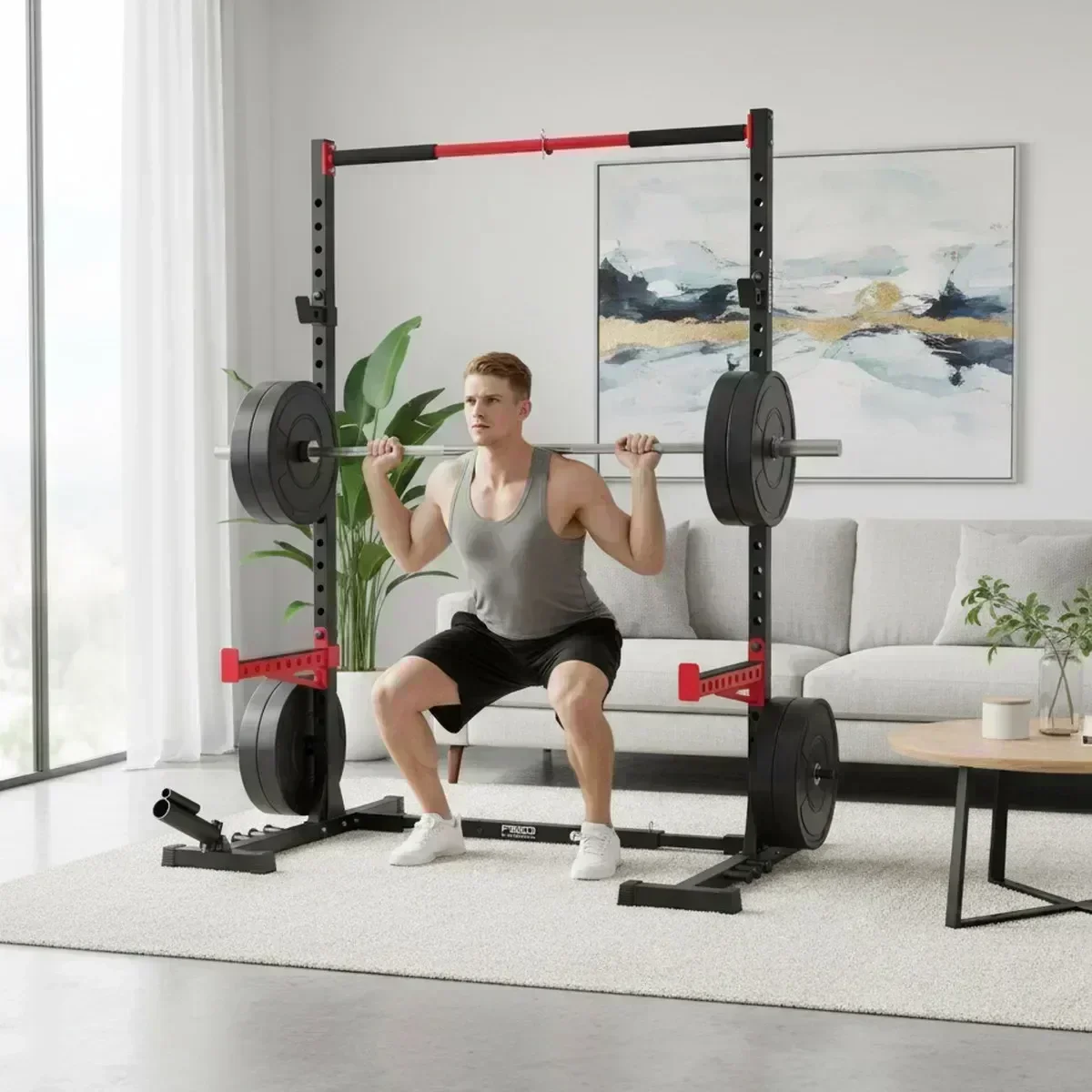 رف تمارين القرفصاء القابل للتع - مراجعة Home Bar And Gym وسعره