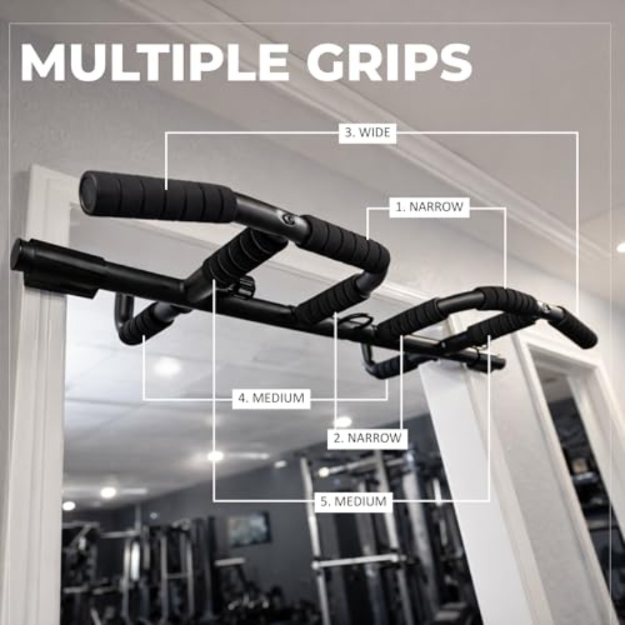 مجموعة قضبان سحب للباب مع أحزم - مراجعة Home Bar And Gym وسعره