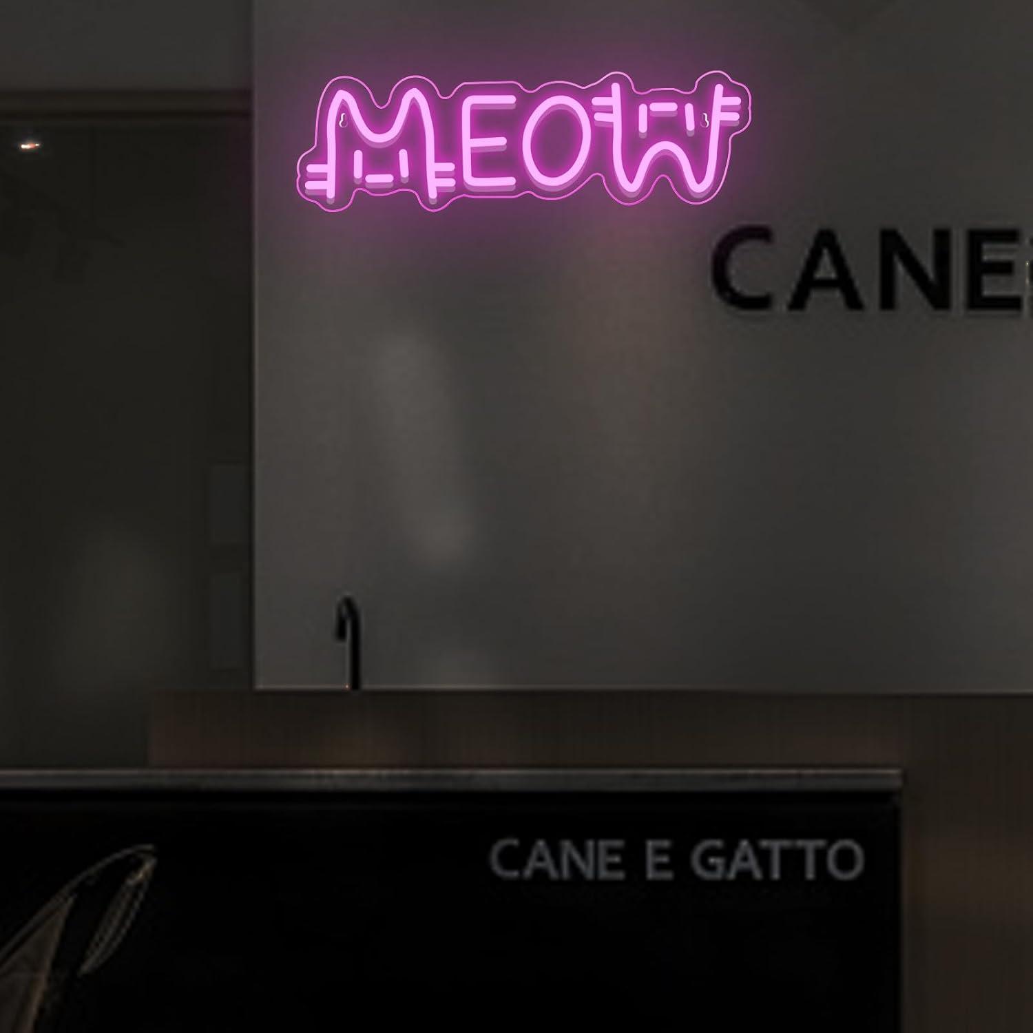 لافتة نيون على شكل قطة تعمل با - مراجعة Home Bar Signs وسعره