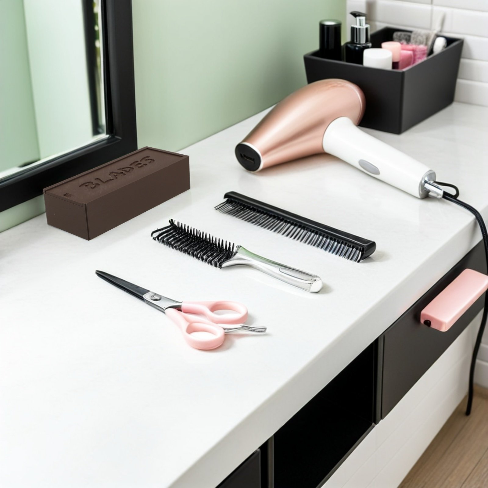 حافظة بلاستيكية ذات قسمين لتخز - مراجعة Home Barber وسعره