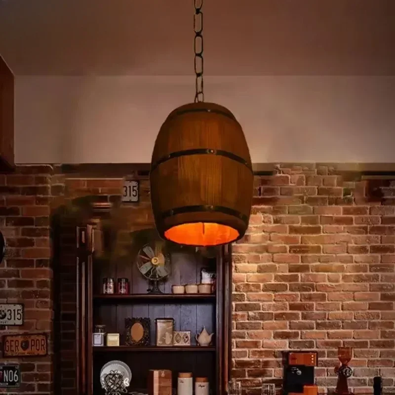 مصباح ريفي عتيق، ثريا خشبية مع - مراجعة Home Bar Cafe وسعره